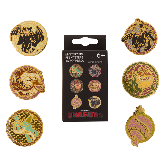 How to train your dragon loungefly pin single blind packed character  in stock