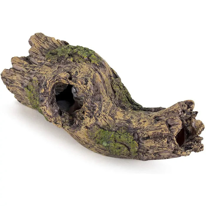 Hygger green moss-covered driftwood aquarium tree log ornament