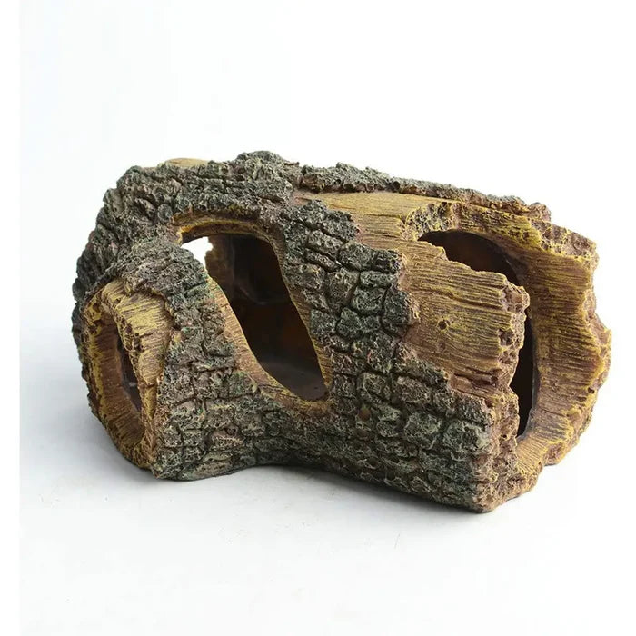 Hygger Aquarium Tree Trunk — natural-look aquarium hideout in earthy tones