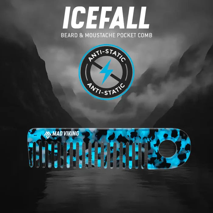 ICEFALL POCKET BEARD DETANGLER COMB