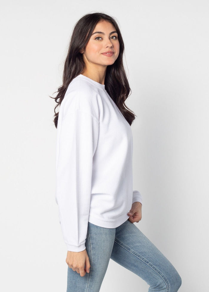 Iowa State Cyclones Women's Clubhouse Original Corded Crew in White