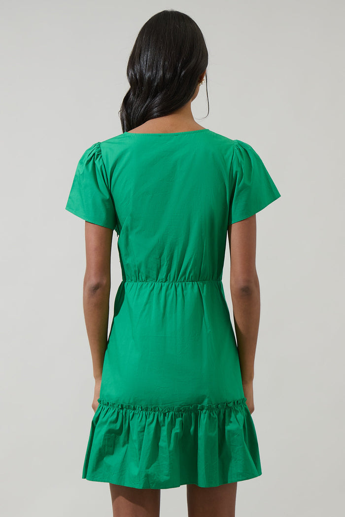 Jayda Wrap Mini Dress
