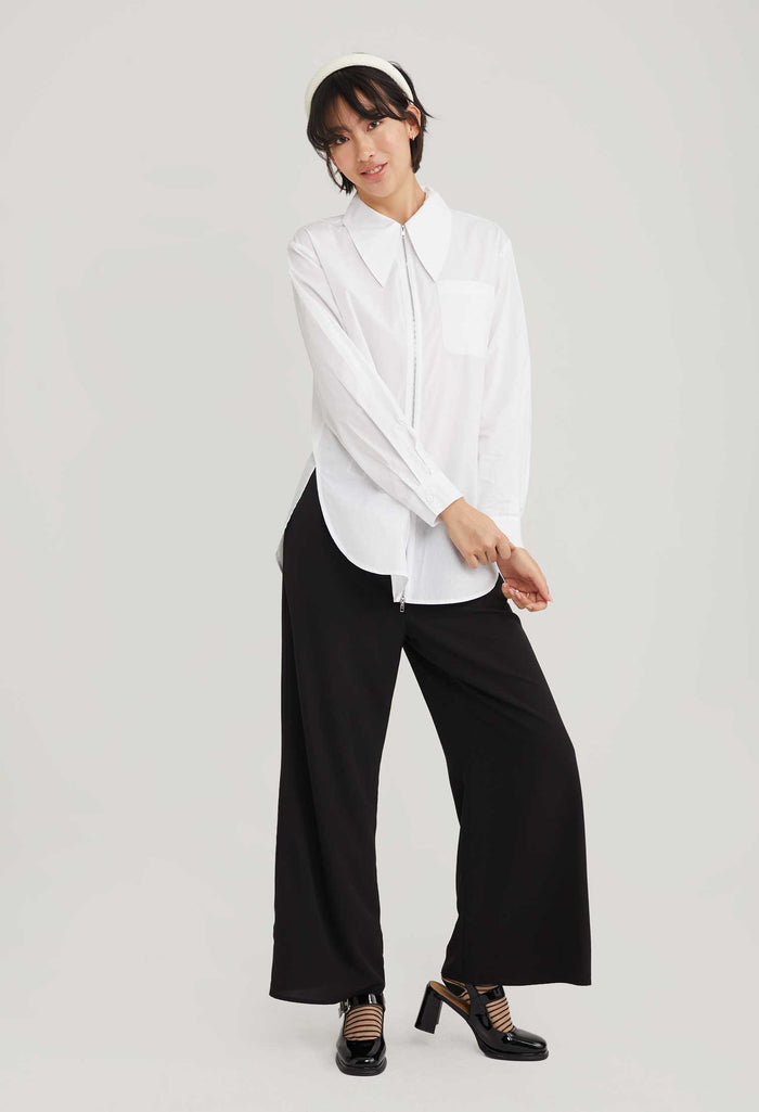 Jennie Zipper Long Blouse