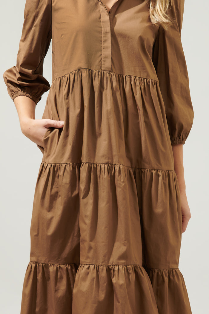 Jones Polo Poplin Midi Dress
