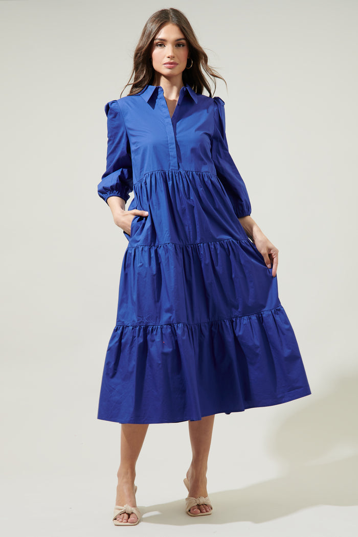 Jones Polo Poplin Midi Dress