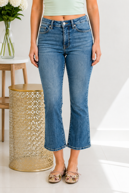 Judy Blue High Waist Tummy Control Kick Flare Jeans