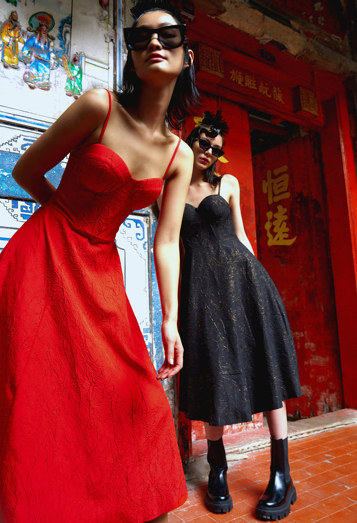 Kintsugi Midi Dress