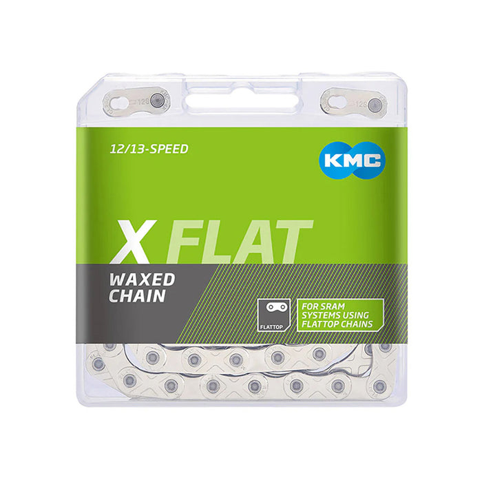 KMC X Flat Waxed Chain 12/13 Speed Silver