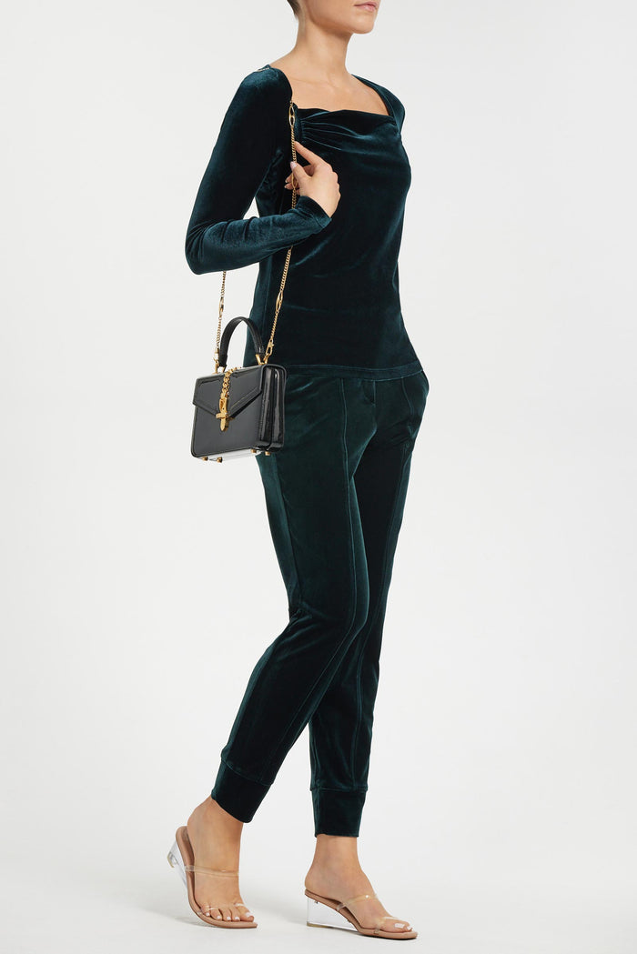 Kori Stretch Velvet Jogger