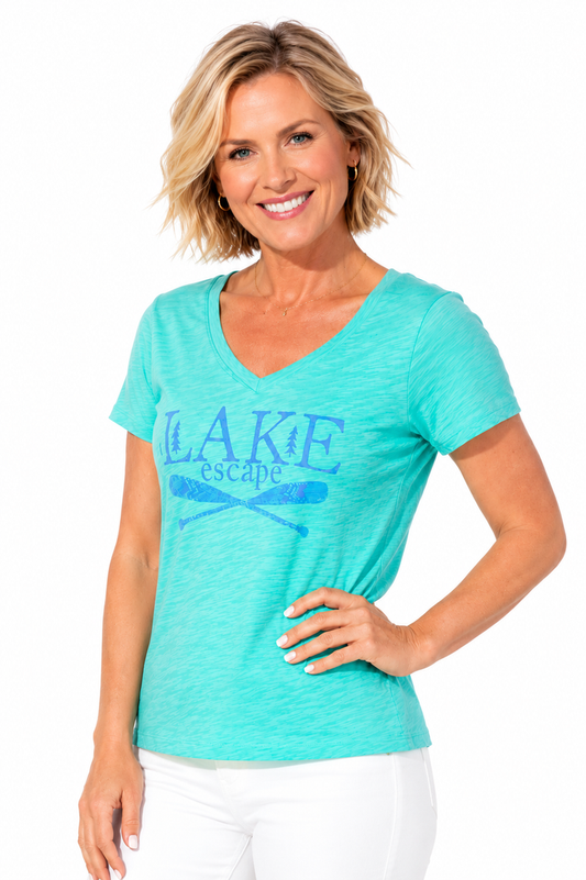 Lake Escape Cotton Tee - 49100 - Size XS Only!