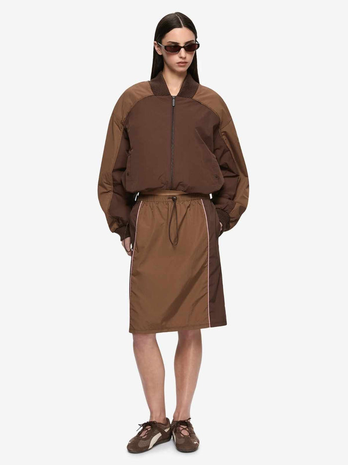 Laney Midi Skirt - Chocolate/Coffee
