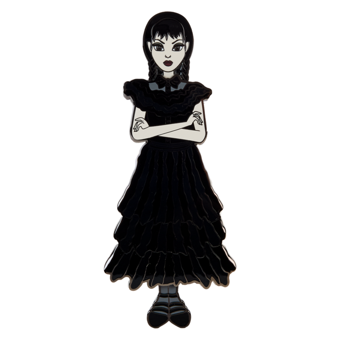 LOUNGEFLY
WEDNESDAY ADDAMS PAPER DOLL PIN