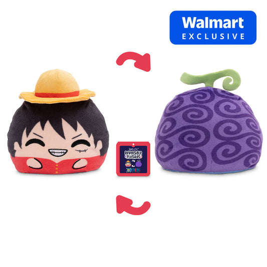 Luffy & Devil Fruit 4" Reversible Plushie