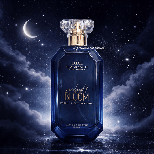 Luxe Organix Fragrances Midnight Bloom EDT 100ml عطر لوكس أورجانيكس ميدنايت بلوم أو دو تواليت - Princess Cosmetics Qatar