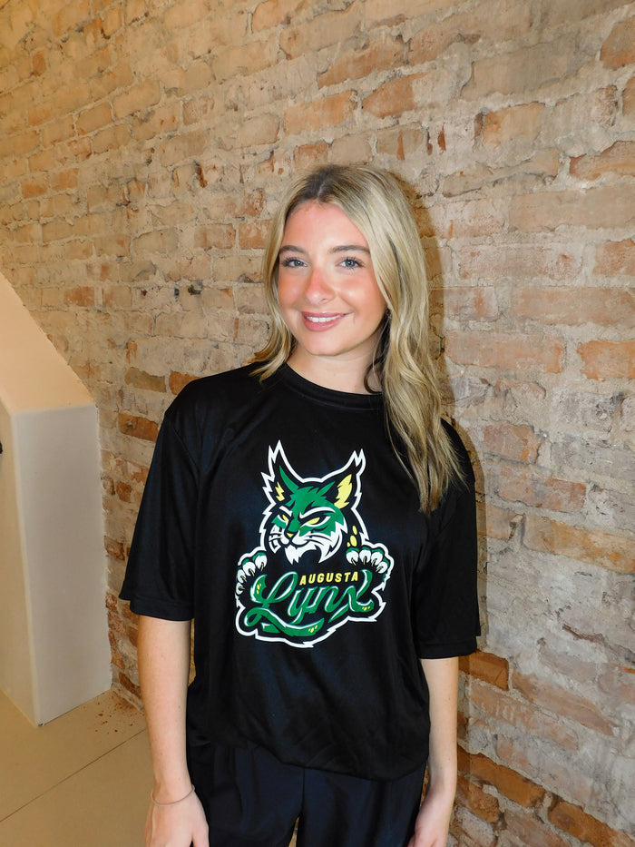 Lynx Black Performance Lockup Tee