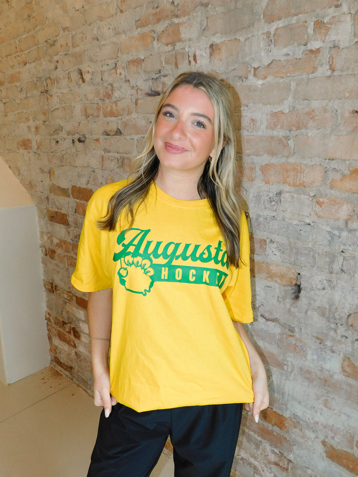 Lynx Yellow Green Stroke Tee