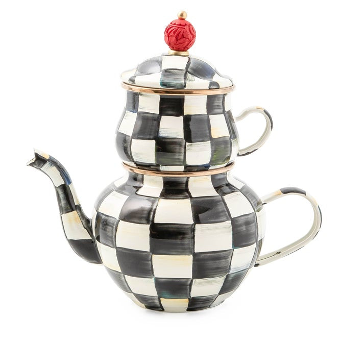 Mackenzie Childs High Tea Set Courtley Check