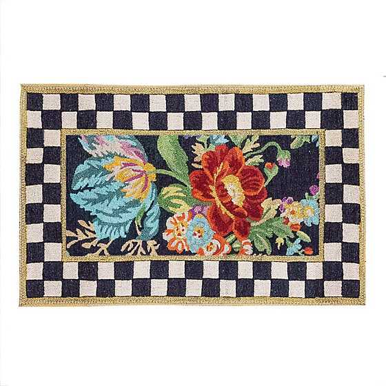 Mackenzie Childs Rug Flower Market Washable