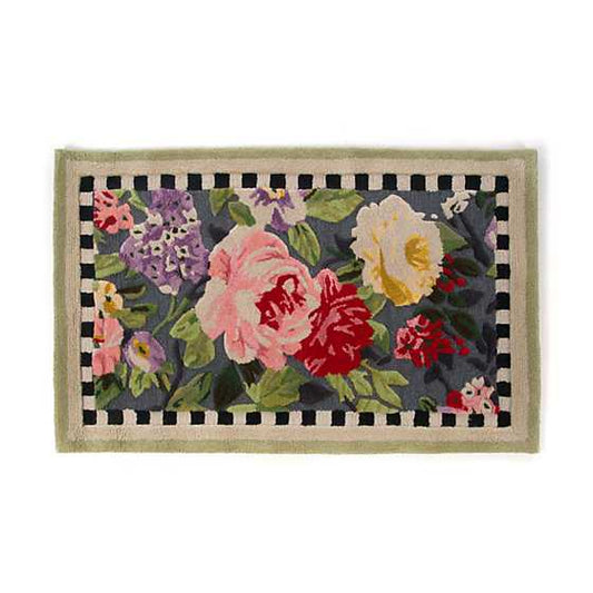 rose pattern floral rug