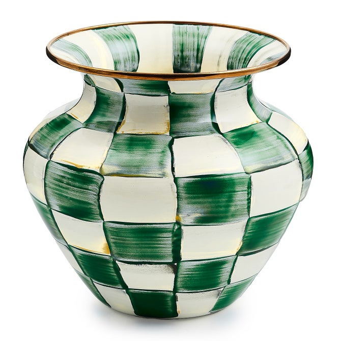 Mackenzie Childs Vase Check Enamel - Various Patterns