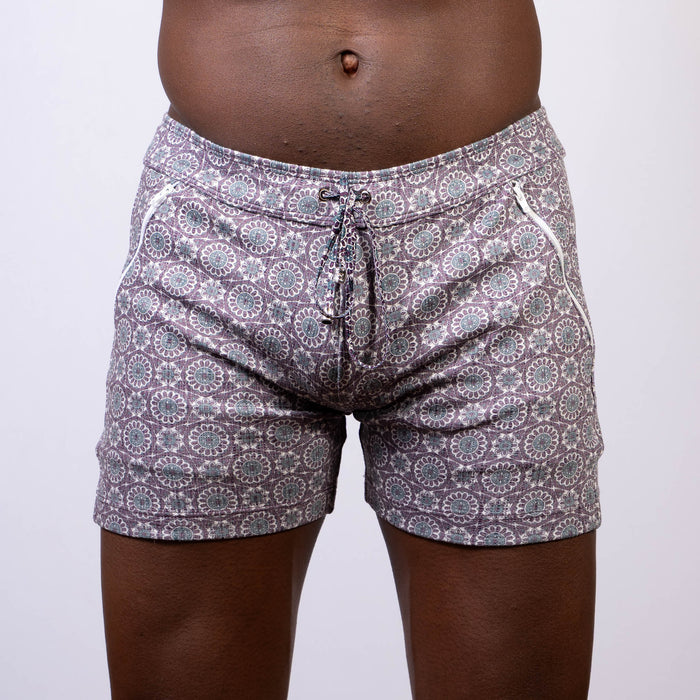 MANDALA LINEN TEXTURE SHORTS