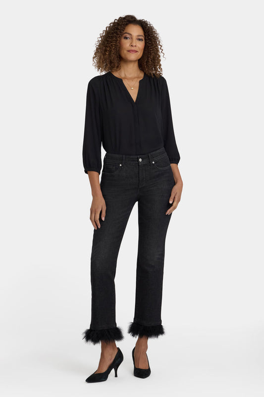 Marilyn Straight Ankle Jeans - French Nightfall