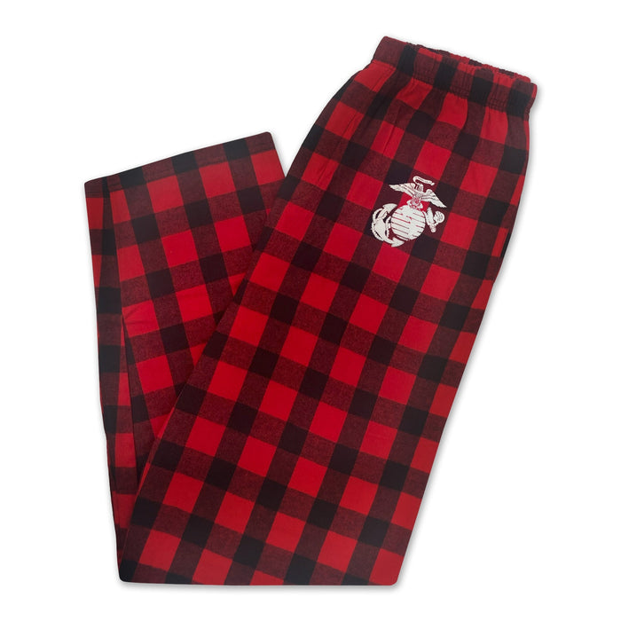 Marines EGA Buffalo Check Flannel Pants