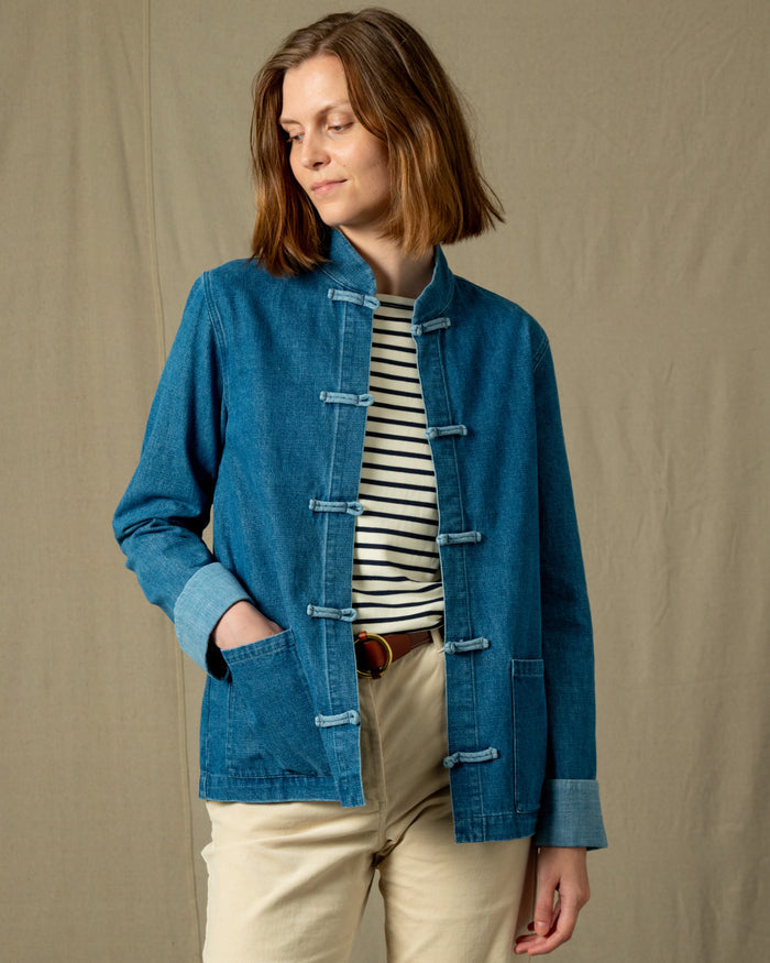 Martinique Jacket in Light Wash Denim
