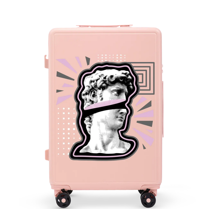 Walizka średnia Wings ABS+ 24" Customized SOFT PINK POPIERSIE customized