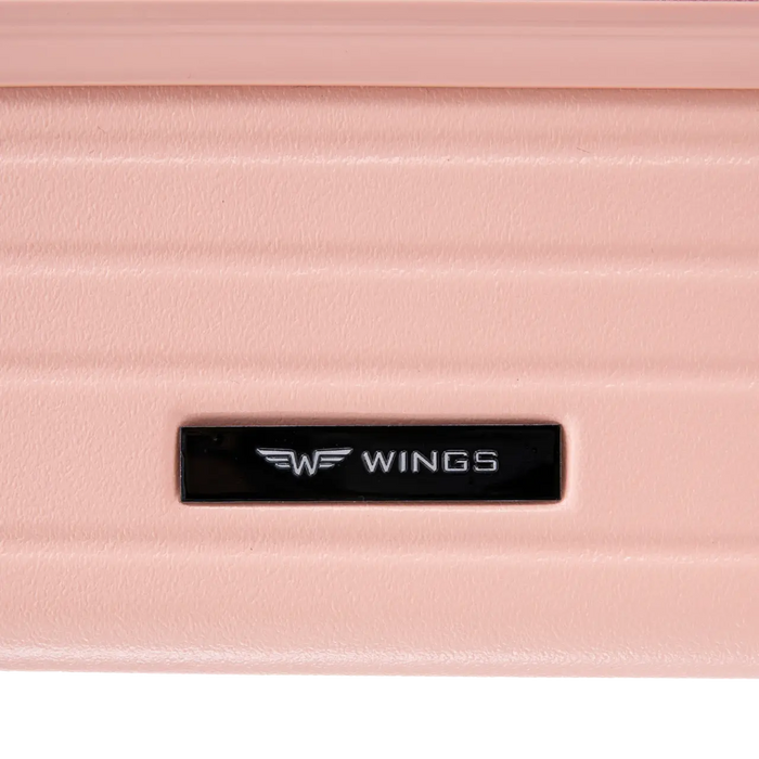 Walizka średnia Wings ABS+ 24" Customized SOFT PINK POPIERSIE customized