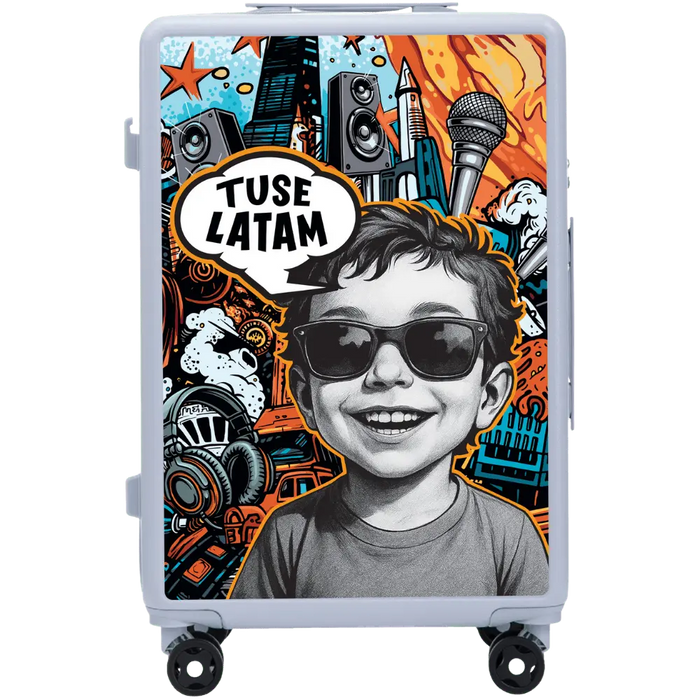 Walizka średnia Wings x TUSE Customized 24" BOY PASTEL BLUE customized