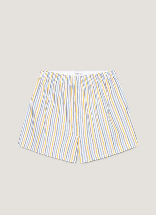 Men's Classic Boxer Short in Yellow/Brown/Blue