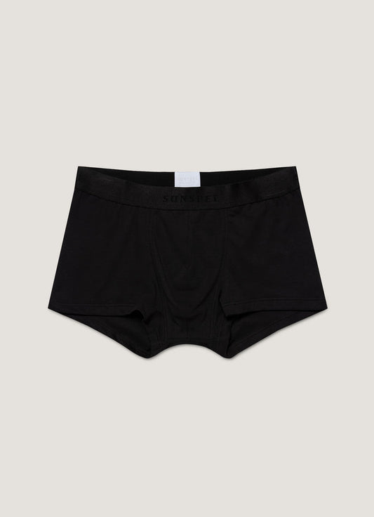 Men's Sea Island Cotton Trunks in Black