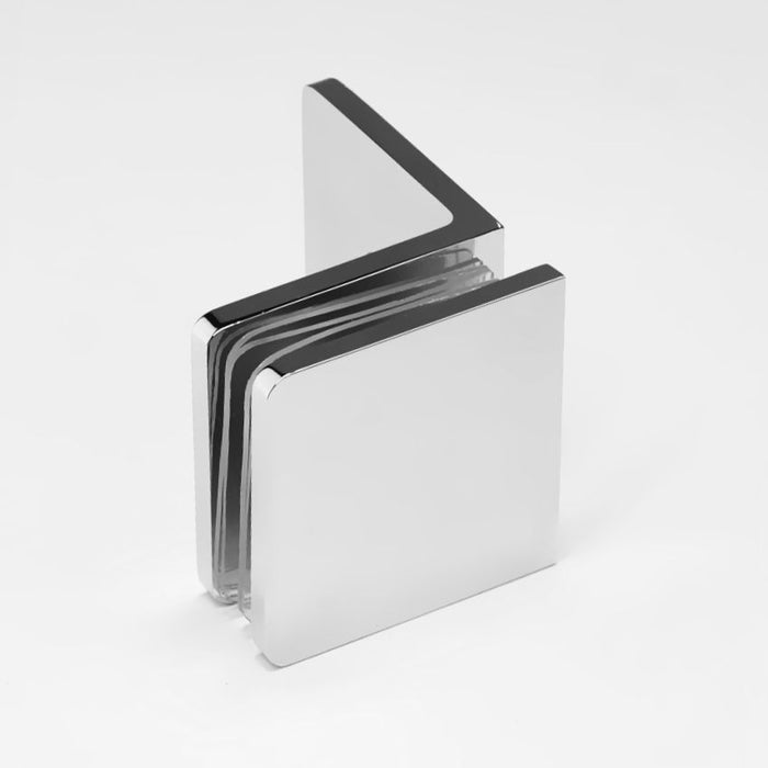 MICRO BRACKET GLASS TO WALL MECHANICAL FIXING 90 Degrees - Chrome - Image 1