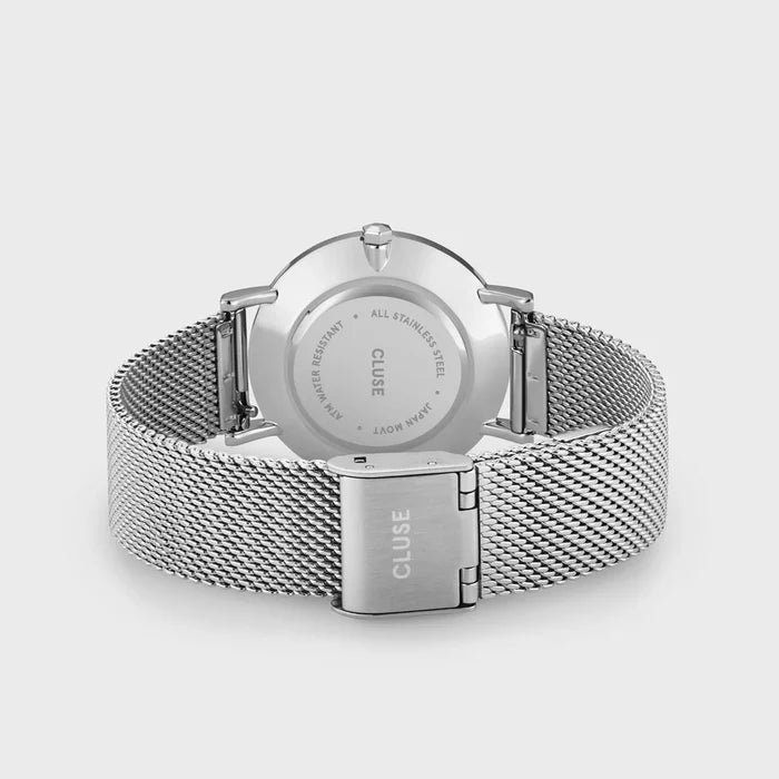 Minuit Watch Mesh, White, Silver Colour
CW0101203002