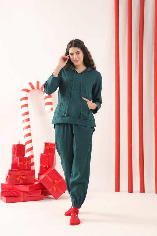 Mistletoe Cotton Hoodie Set