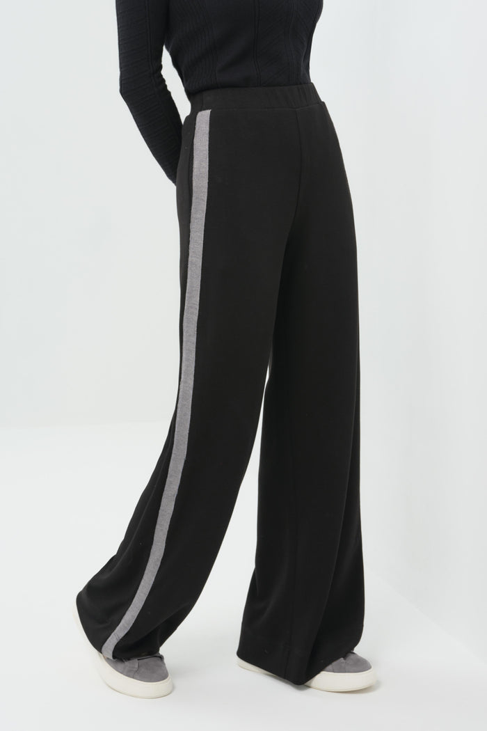Mita Double-Knit Travel Ponte Wide Leg Pant
