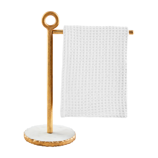 MudPie - Gold, Marble Tea Towel Stand
