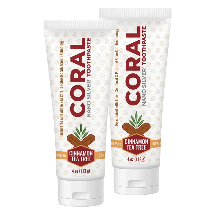 coral nano silver cinnamon tea tree 2 tubes