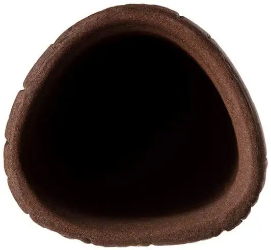Natural Ceramic Cave Medium — triangular ceramic aquarium cave