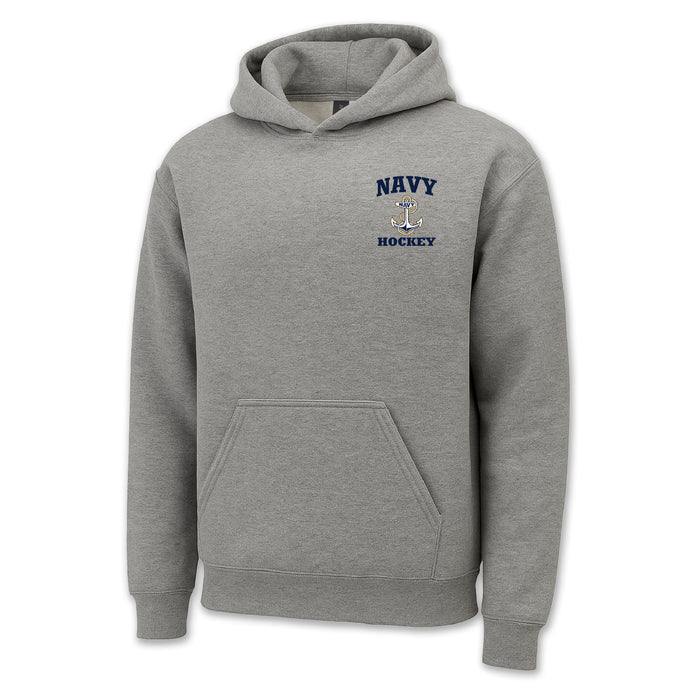 Navy Anchor Hockey Hood