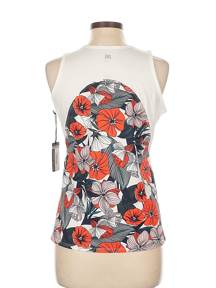 New Tail Activewear Wilhelmina V-neck Tank - Eden Size L MSP$70
