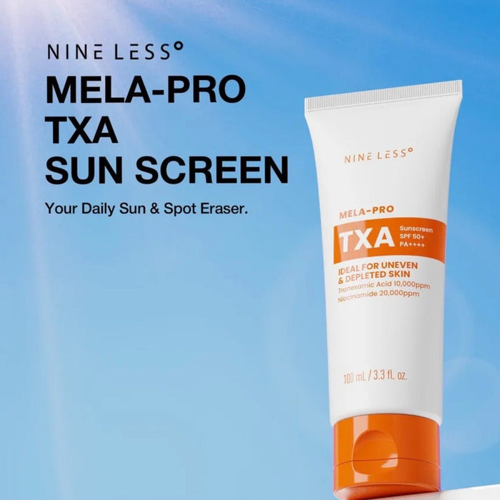 Nineless Mela-PRO TXA Sun Screen 100ml ناينليس ميلا-برو TXA واقي الشمس - Princess Cosmetics Qatar