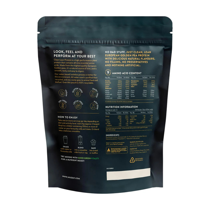 Nuzest Clean Lean Protein Rich Chocolate 250g