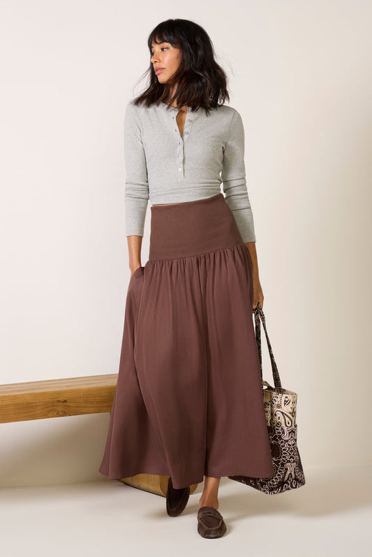 Odessa Knit Waist Maxi Skirt