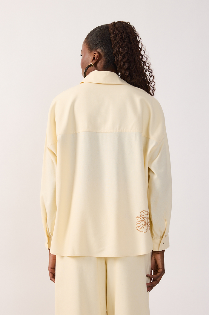 Off-White Embroidered Collared Shirt_7