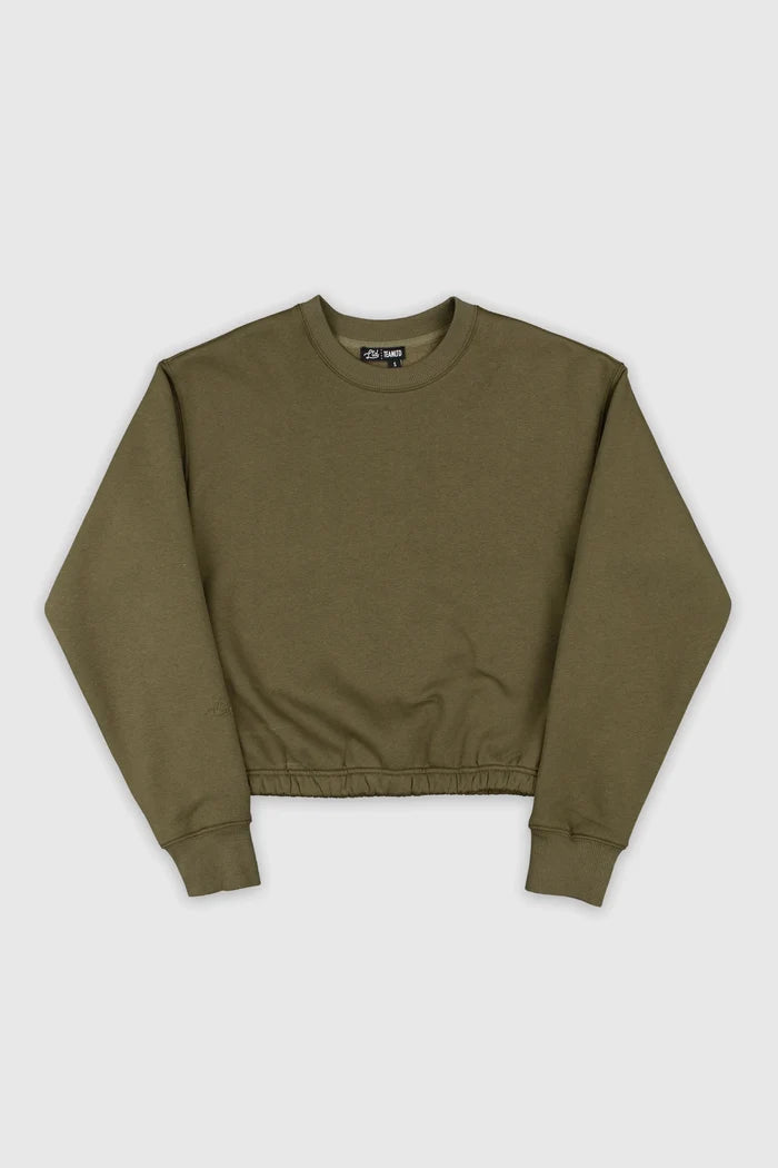Olive Cinch Fleece Set - Lifestyle