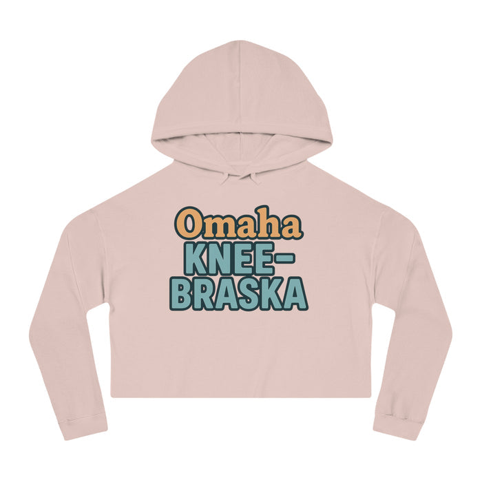 "Omaha KNEE-Braska" Cropped Hoodie for Women