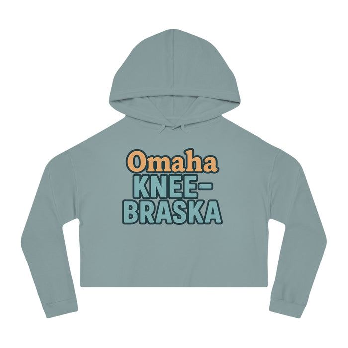 "Omaha KNEE-Braska" Cropped Hoodie for Women