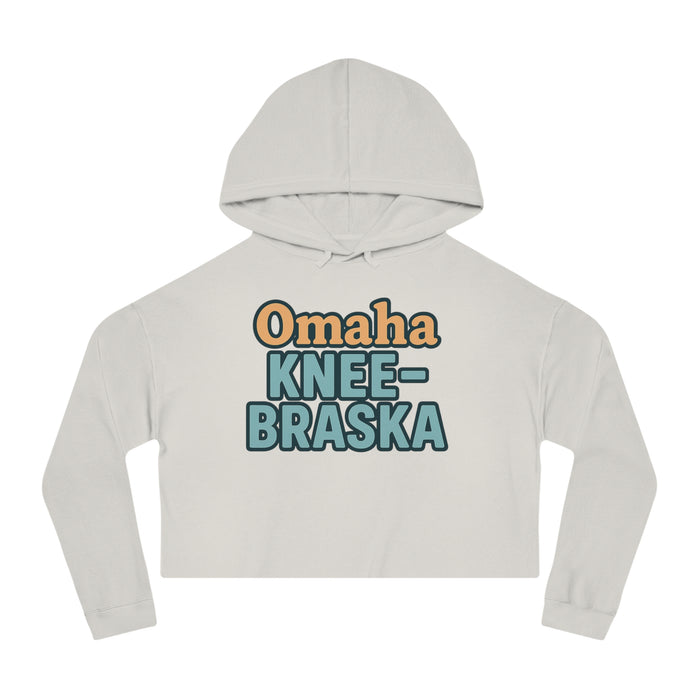 "Omaha KNEE-Braska" Cropped Hoodie for Women